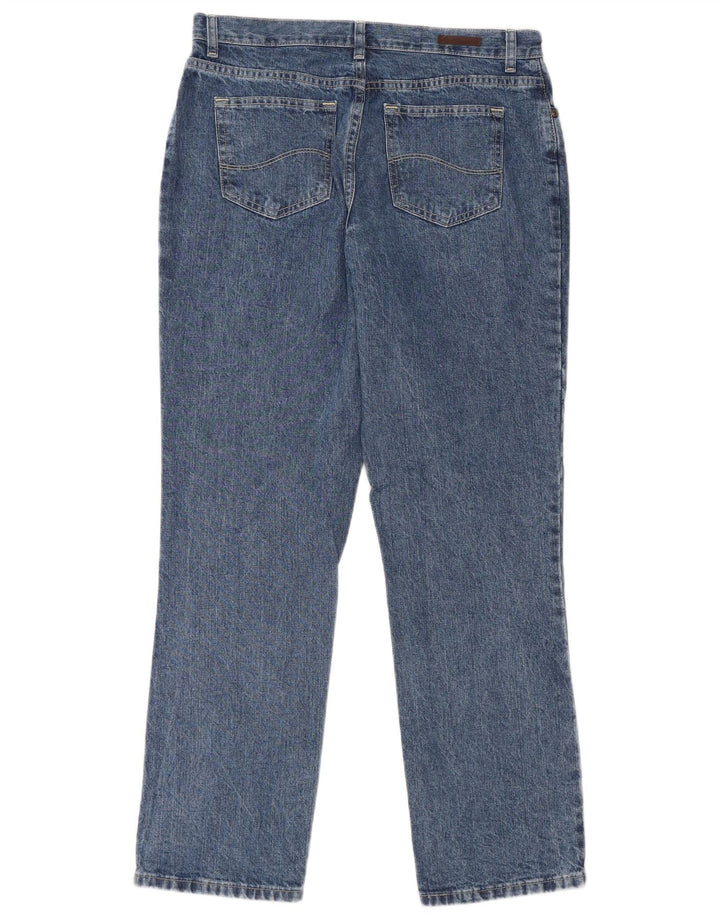 Jeans dritti da donna LEE vestibilità rilassata W32 L31 cotone blu