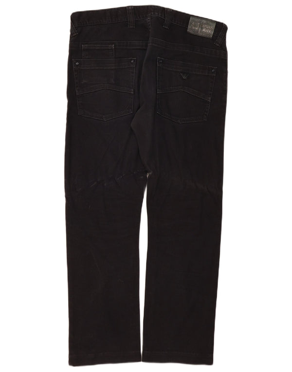 Jeans slim da uomo Armani J08 W36 L30 cotone nero