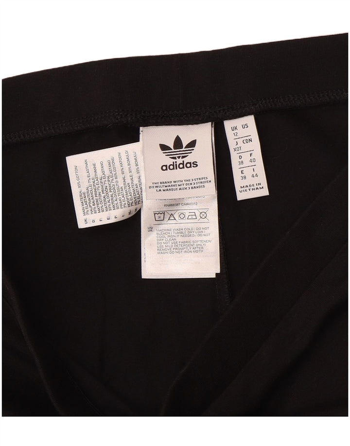 Leggings Adidas da donna UK 12 medio nero cotone