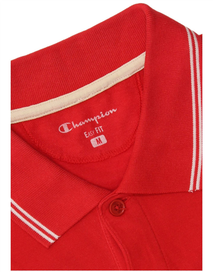 Polo da uomo Easy Fit CHAMPION rossa media