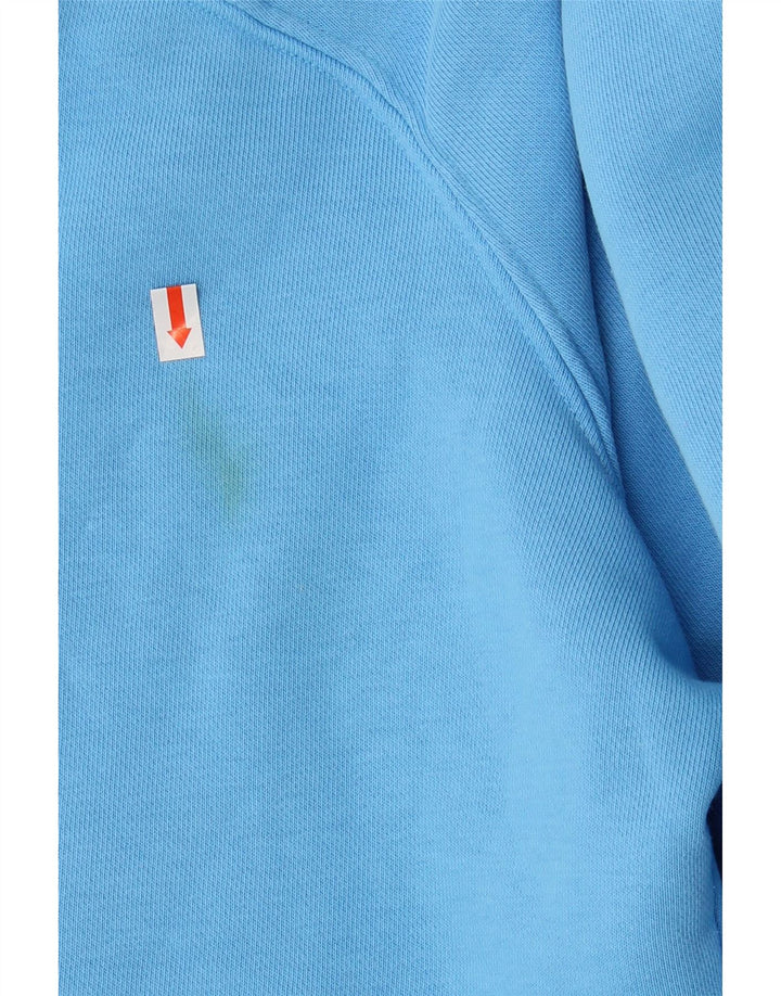 Felpa con cappuccio da uomo ADIDAS XL in cotone blu