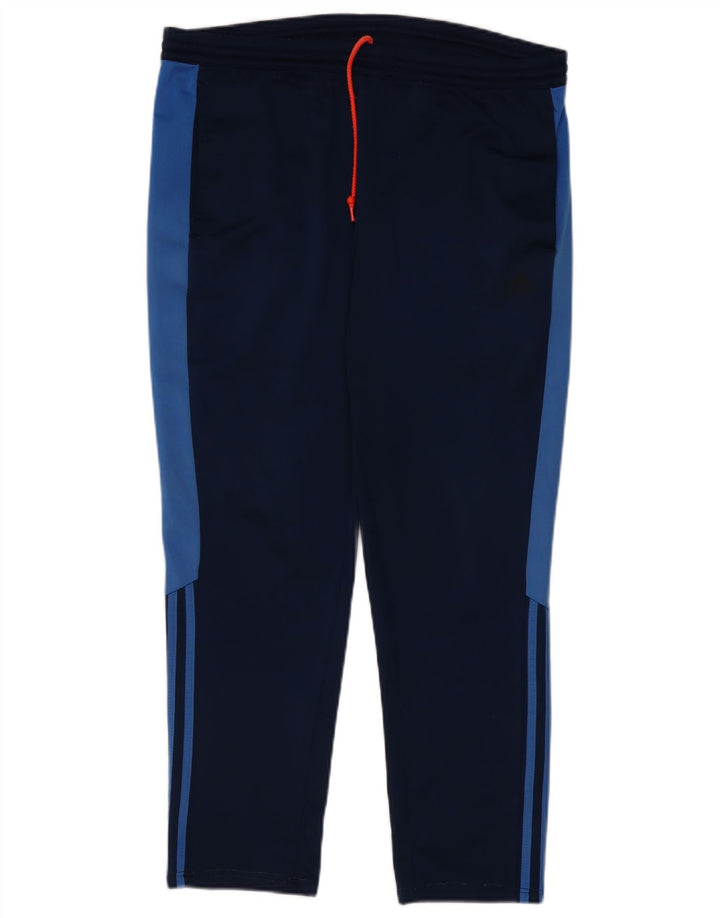 Pantaloni da tuta da uomo Adidas Large color block blu navy