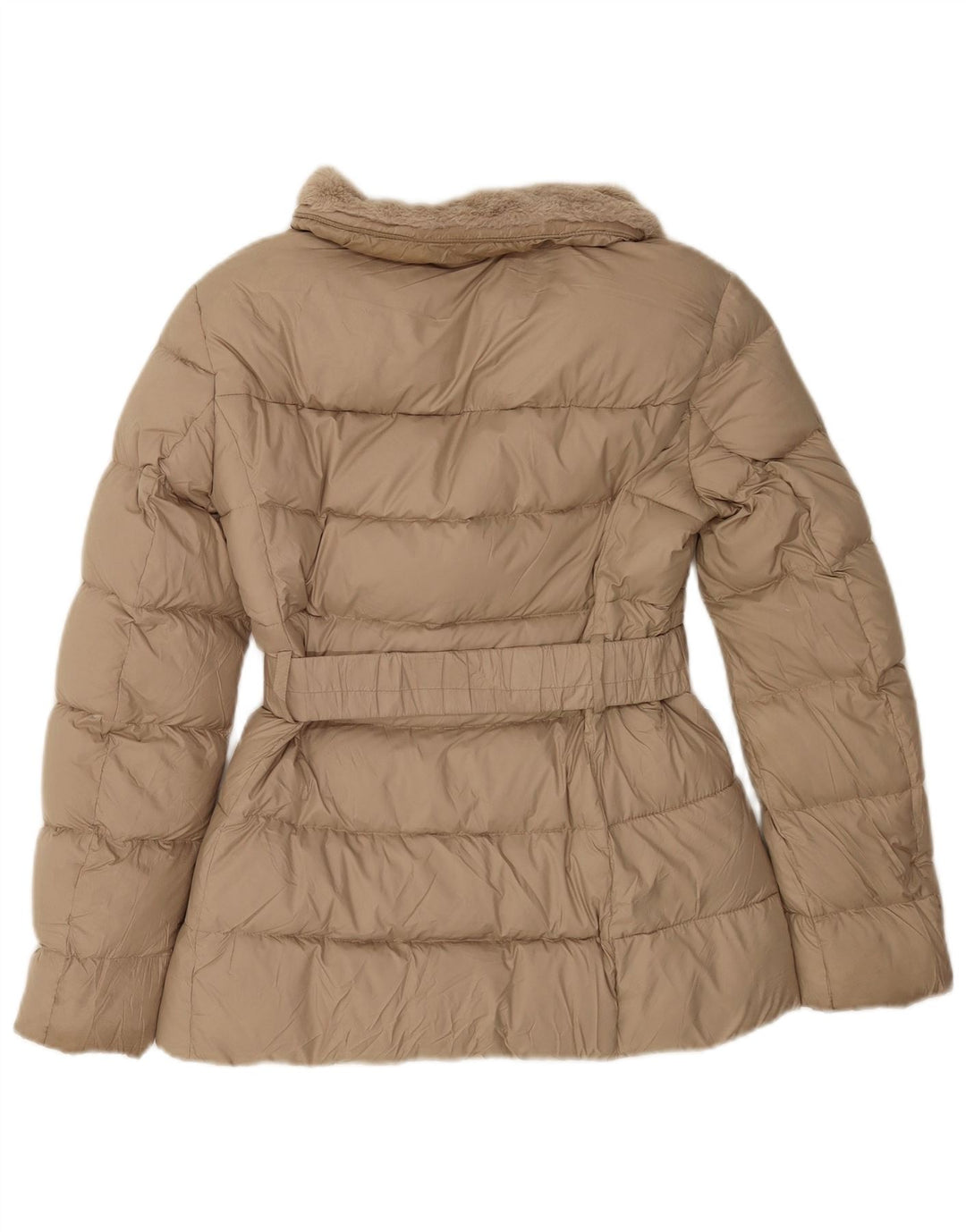 Giacca imbottita da donna Zara UK 6 XS Beige poliestere