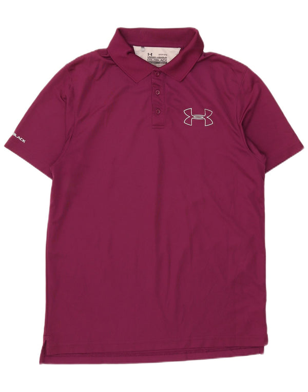 Polo Under Armour da uomo Heat Gear Large Purple Colourblock
