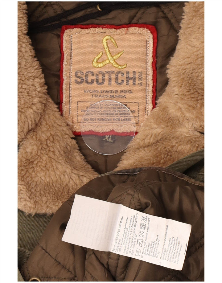Giubbotto bomber da uomo Scotch & Soda UK 42 XL cotone kaki