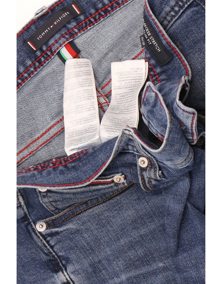 Tommy Hilfiger Uomo Bleecker Stretch Jeans Slim W34 L30 Cotone Blu