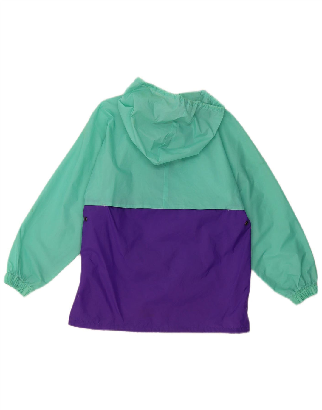 Giacca antipioggia con cappuccio K-WAY per ragazze 8-9 anni Colorblock verde