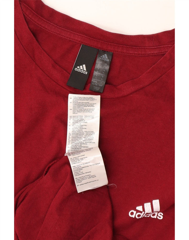 T-shirt da uomo Adidas Top XL rossa in cotone