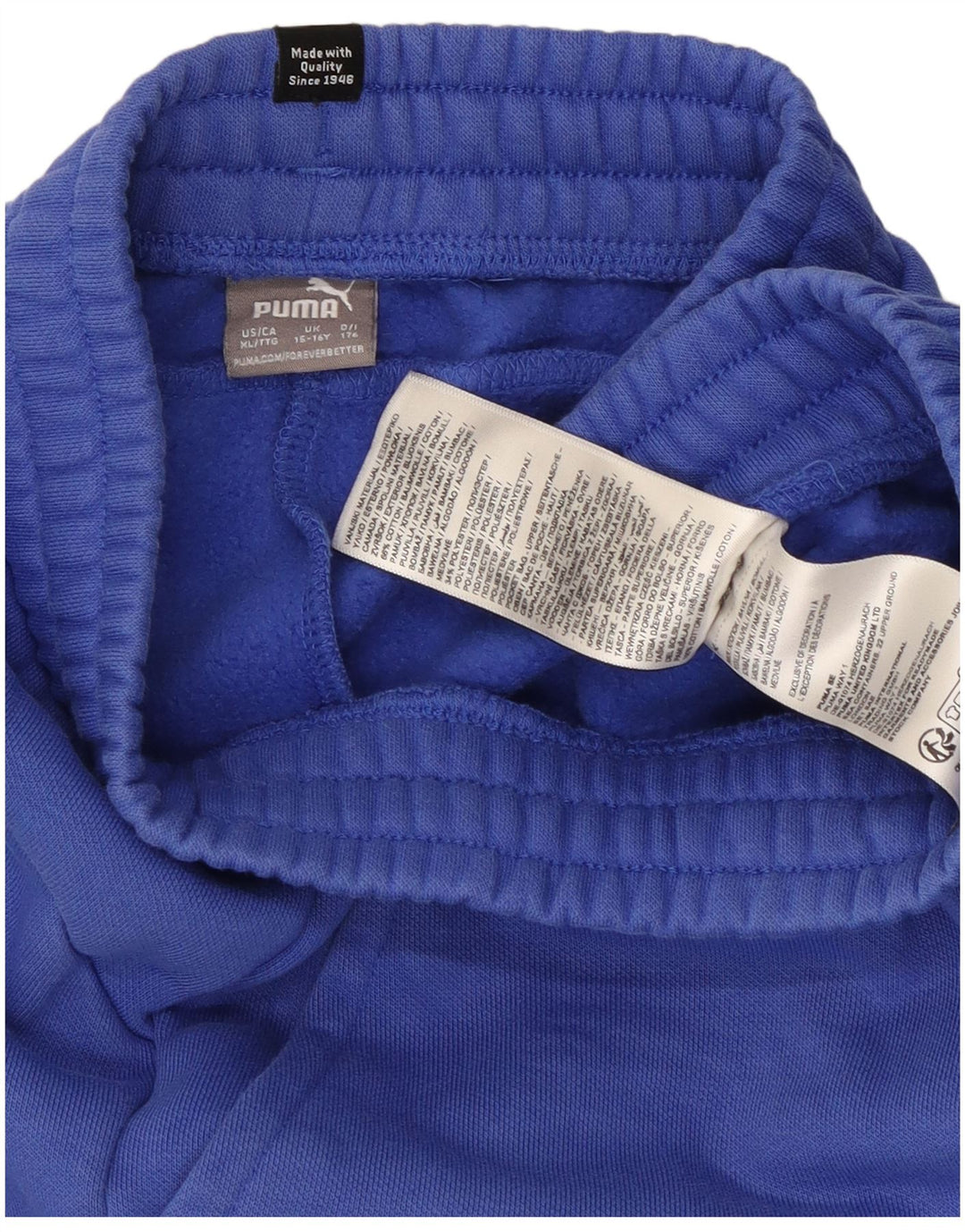 Pantaloncini sportivi Puma Ragazzo 15-16 anni Cotone Blu