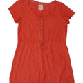 WHITE STUFF Womens A-Line Dress UK 10 Small Orange Cotton Vintage White Stuff and Second-Hand White Stuff from Messina Hembry 