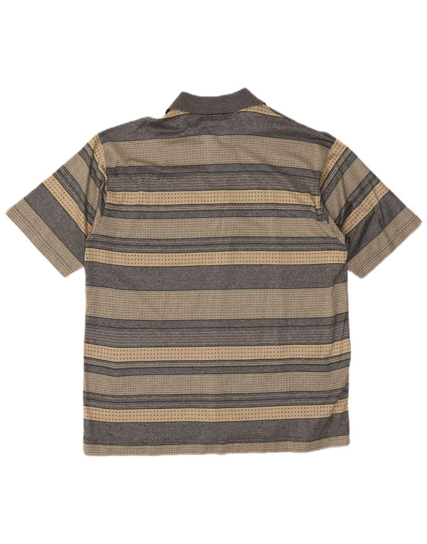 Polo da uomo Malagrida 2XL a righe beige