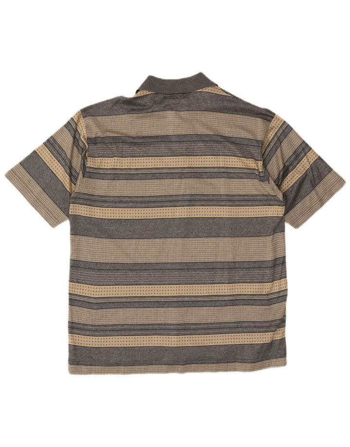 Polo da uomo Malagrida 2XL a righe beige