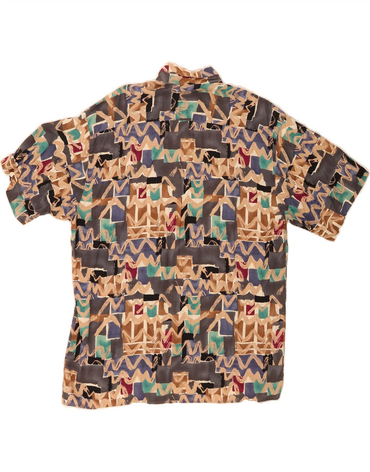 VINTAGE Mens Abstract Pattern Shirt Size 41/42 Large Multicoloured Vintage Vintage and Second-Hand Vintage from Messina Hembry 