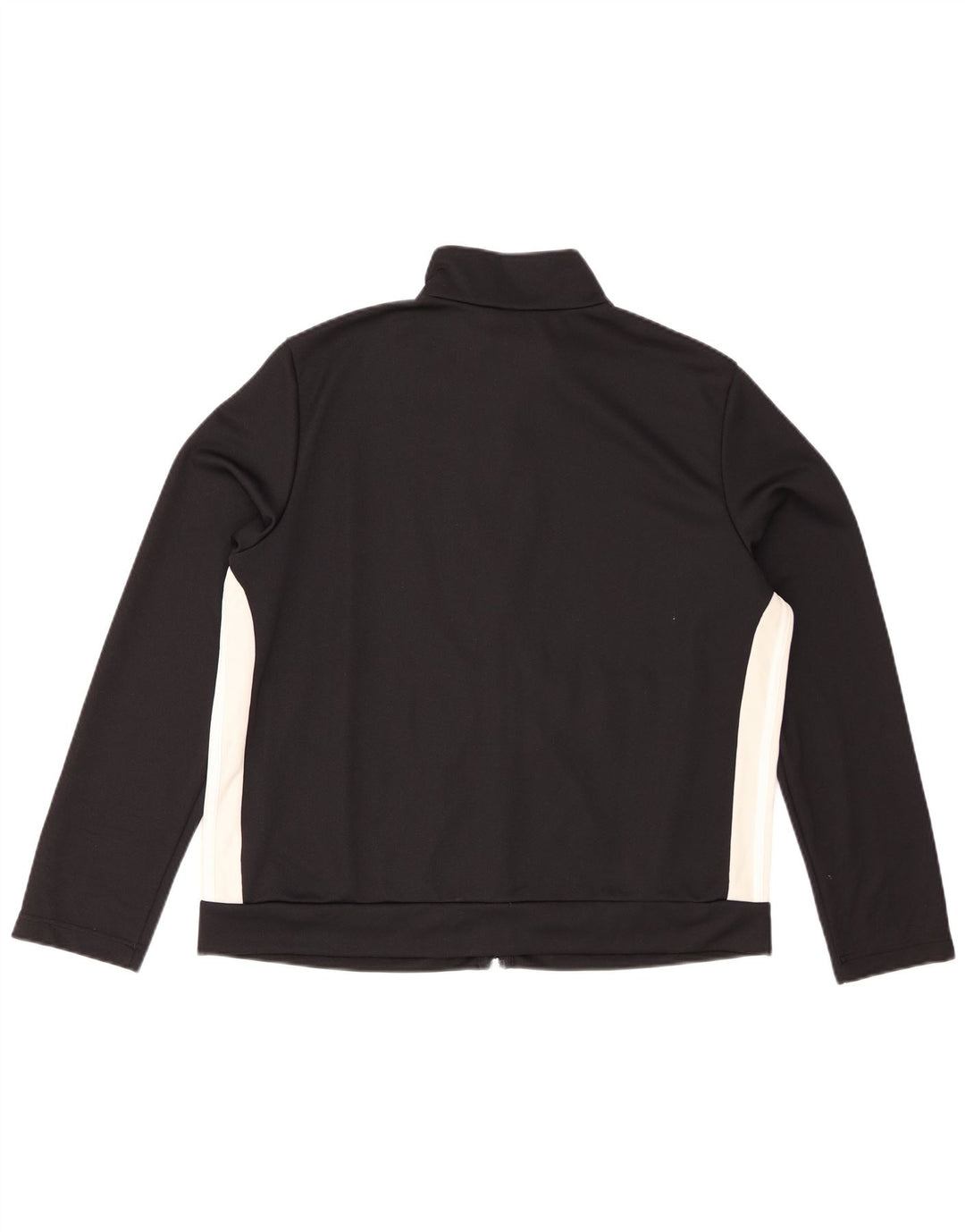 Giacca da tuta da donna Adidas UK 24/26 2XL Poliestere color block nero