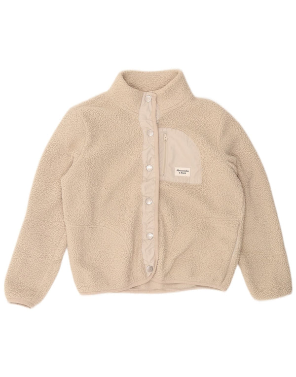 Giacca in pile da bambina ABERCROMBIE & FITCH 13-14 anni Poliestere beige