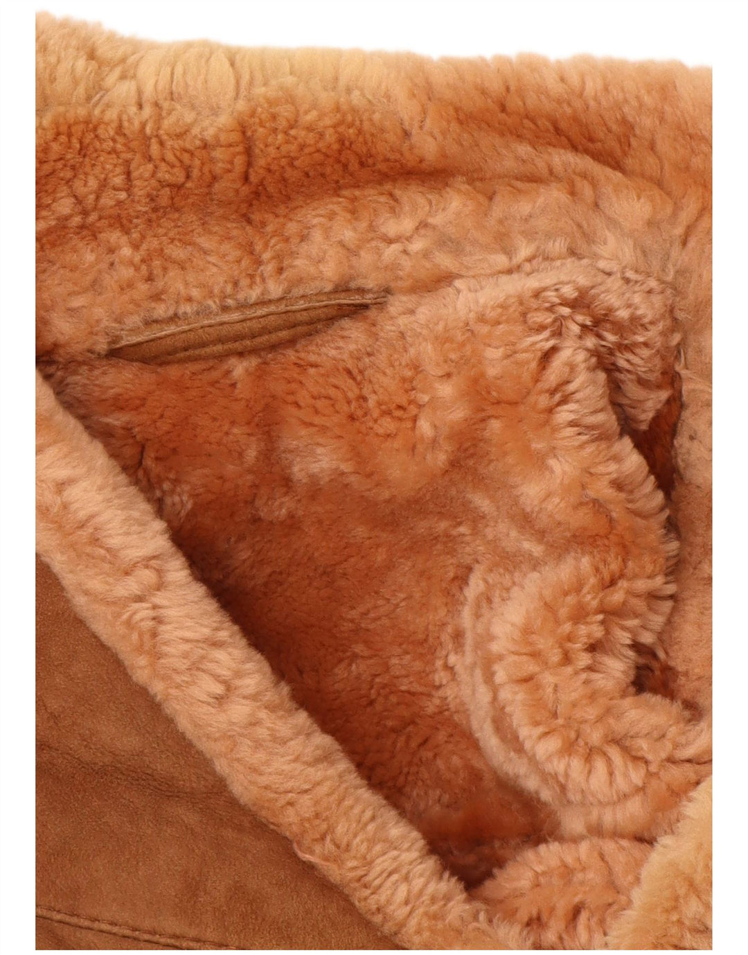 Giubbotto in montone da uomo VINTAGE UK 40 grande marrone