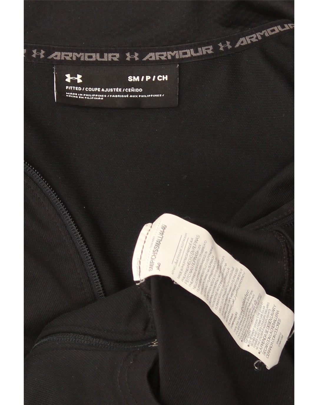 Giacca da ginnastica da uomo Under Armour piccola in poliestere nero