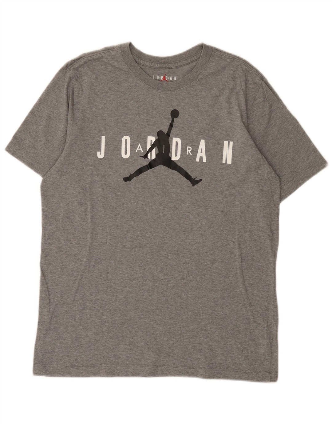 T-shirt grafica da uomo Jordan Top in cotone chiazzato grigio medio