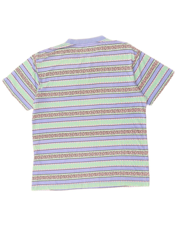 RIP CURL T-shirt da uomo dalla vestibilità comoda Top XS in cotone geometrico multicolore