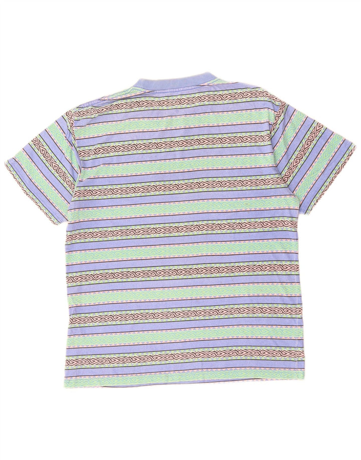 RIP CURL T-shirt da uomo dalla vestibilità comoda Top XS in cotone geometrico multicolore