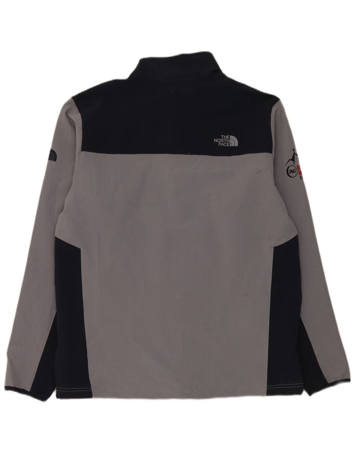 Giacca da tuta da uomo The North Face grande in poliestere color block grigio