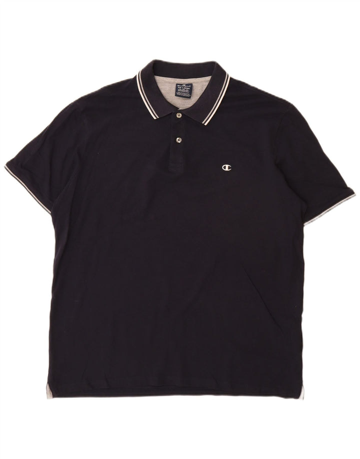 Polo da uomo CHAMPION 2XL in cotone blu navy