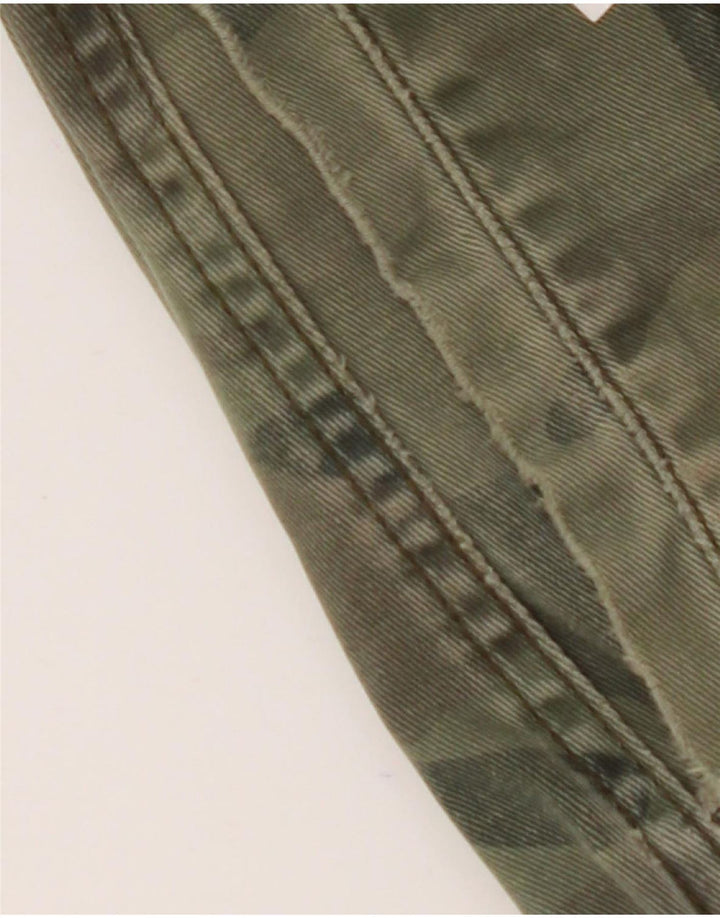 Pantaloncini cargo da uomo NAUTICA W33 cotone mimetico verde medio