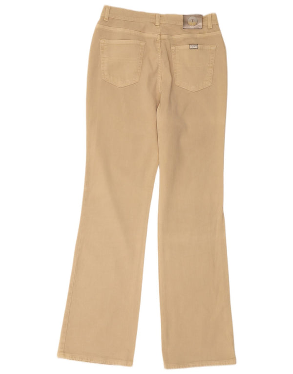Pantaloni Casual Bootcut Uomo Trussardi W31 L32 Cotone Beige