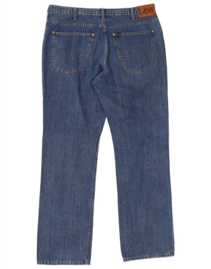 Jeans dritti da uomo Lee Brooklyn W38 L32 cotone blu