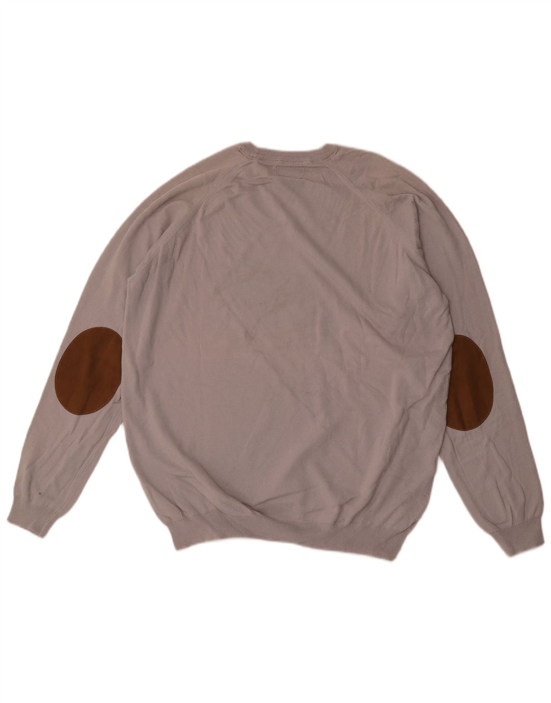 Maglione maglione girocollo da uomo Zara XL in cotone grigio