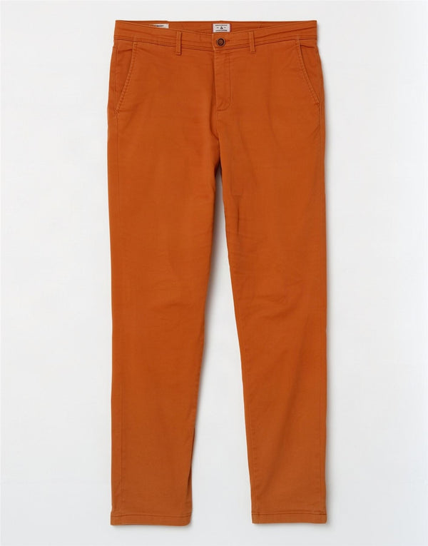 Jack & Jones Mens Marco Slim Chino Trousers W33 L32 Orange