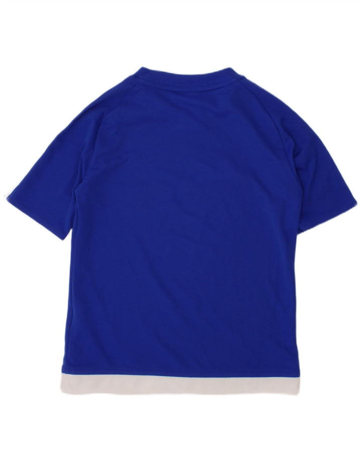 T-shirt ADIDAS da bambino Climalite 7-8 anni Blu Colourblock