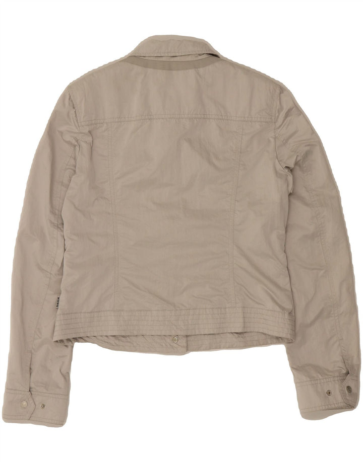 GEOX Womens Utility Jacket UK 10 Small Silver Polyester Vintage Geox and Second-Hand Geox from Messina Hembry 