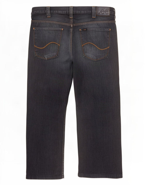 Jeans dritti da uomo Flint Lee W38 L28 cotone blu navy