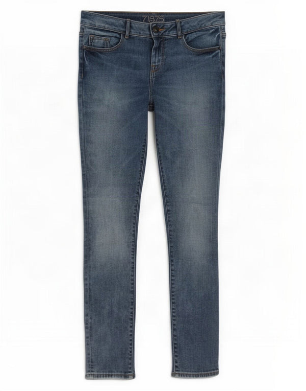 Jeans skinny da donna a vita media Zara EU 38 Small W30 L31 Blu