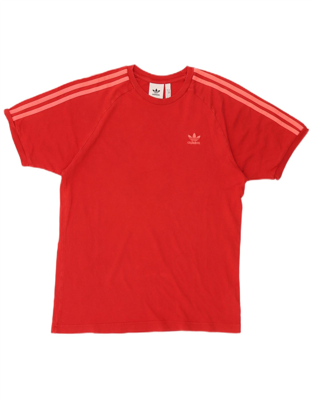 T-shirt da uomo Adidas Top in cotone rosso medio