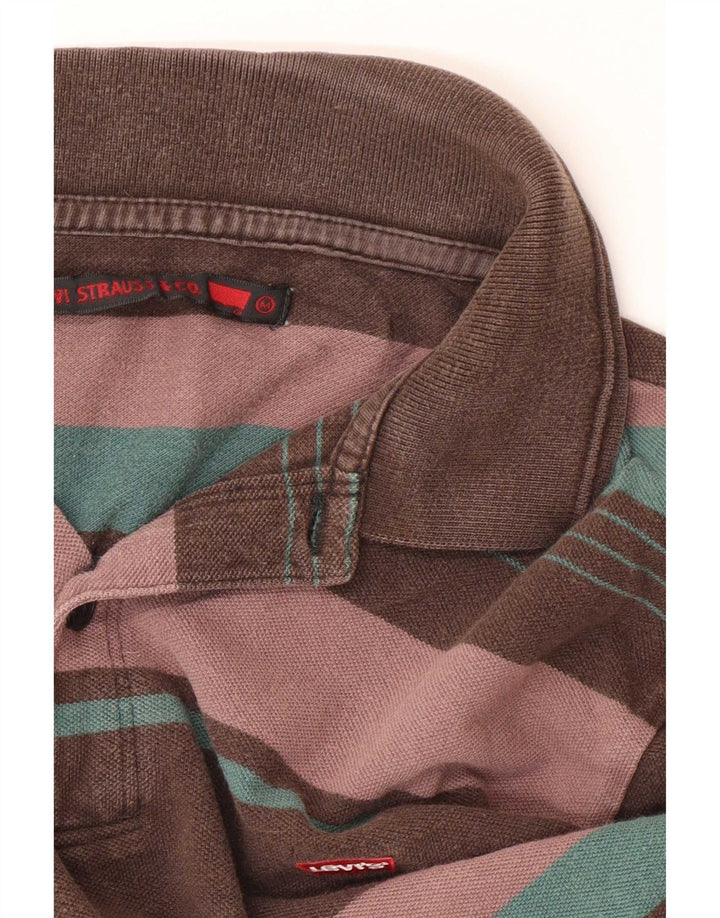 Polo Levi's da uomo a maniche lunghe a righe medie multicolore