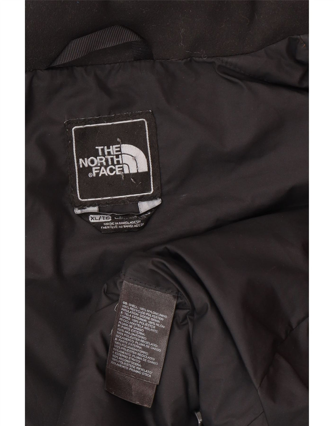 THE NORTH FACE Giacca imbottita 550 da uomo UK 42 XL Nylon kaki