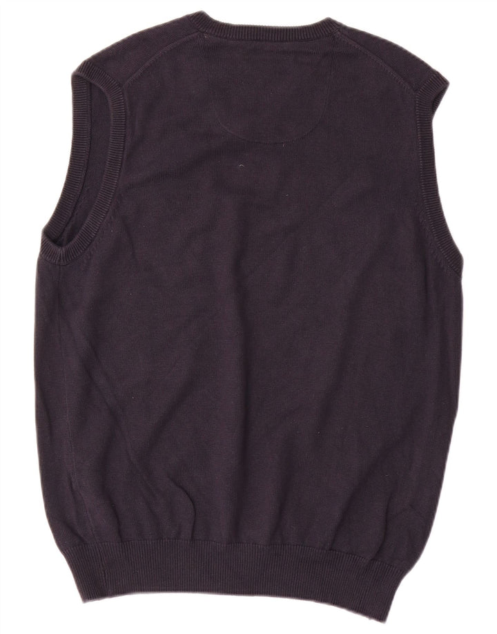 Canotta da uomo Marks & Spencer Blue Harbour Canotta media in cotone blu navy