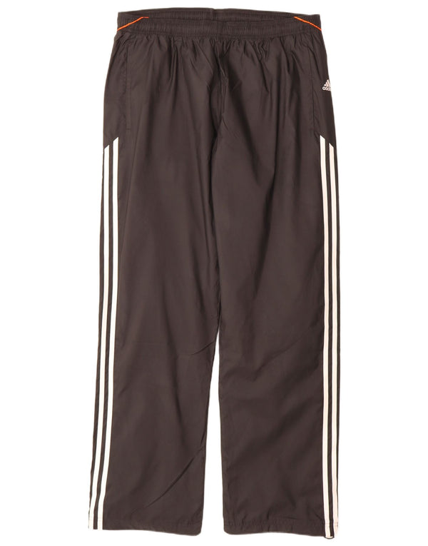 Pantaloni da tuta da uomo Adidas Large neri in poliestere