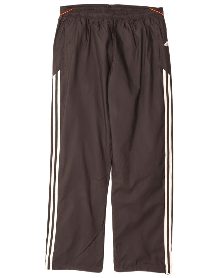 Pantaloni da tuta da uomo Adidas Large neri in poliestere