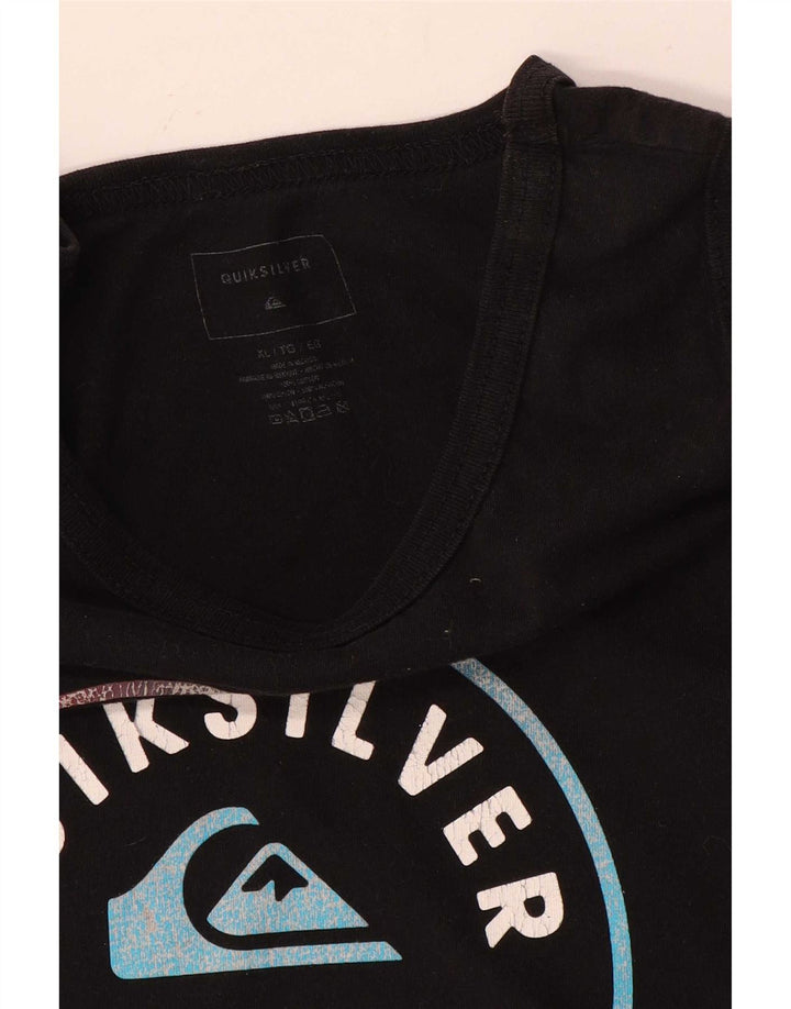 Canotta grafica da uomo Quiksilver XL in cotone nero