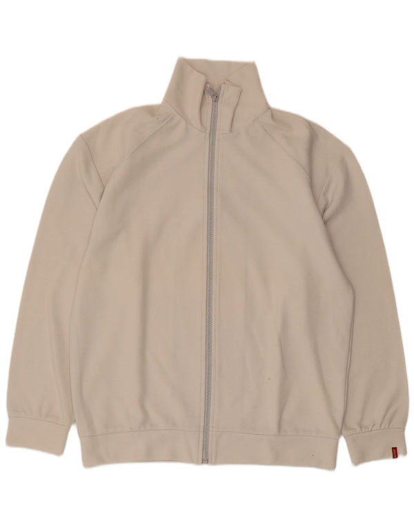 Giacca da ginnastica da uomo Levi's in cotone bianco sporco medio