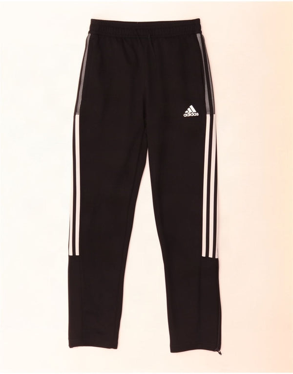 Pantaloni della tuta Adidas Aeroready da ragazzo 11-12 anni in poliestere nero