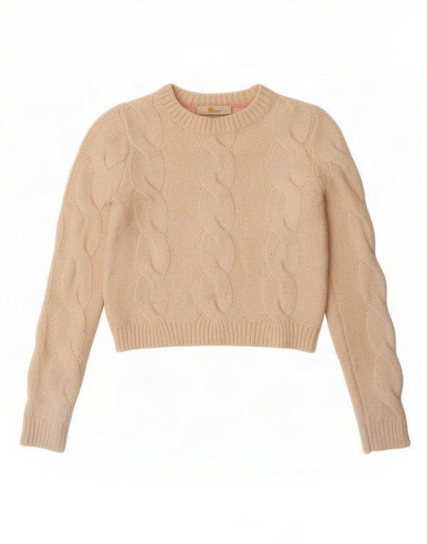 Boden Donna Maglione Corto con Collo a Barca Maglione UK 8 Piccolo Lana Bianco Sporco