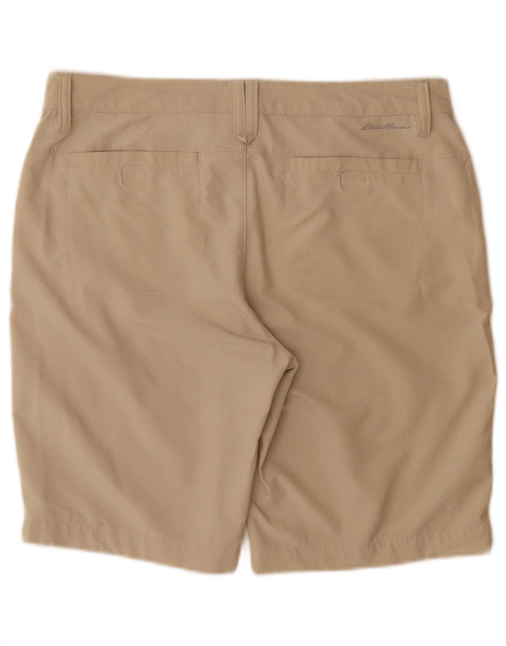 Pantaloncini casual da donna Eddie Bauer US 10 Large W32 Poliestere beige