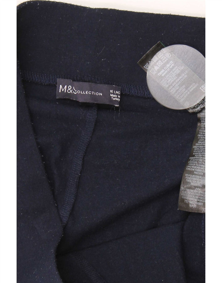 Leggings da donna Marks & Spencer UK 16 Large Poliestere blu navy