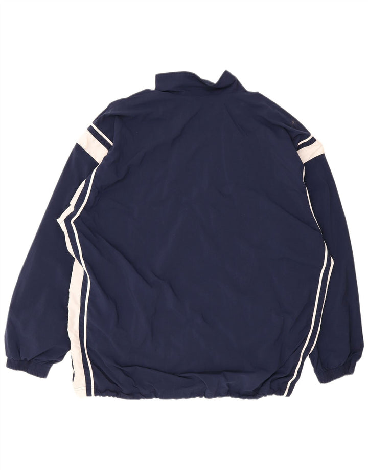 Giacca da tuta da uomo Diadora 2XL in nylon color block blu navy