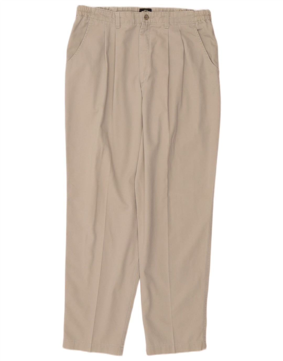 Pantaloni chino con pegging a vita alta da donna LEE US 16 2XL W40 L29 Cotone beige