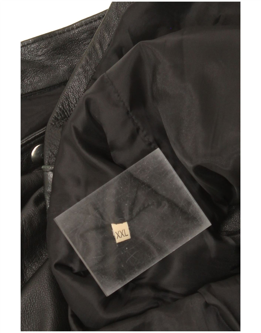Giacca in pelle vintage da uomo UK 44 2XL Nera